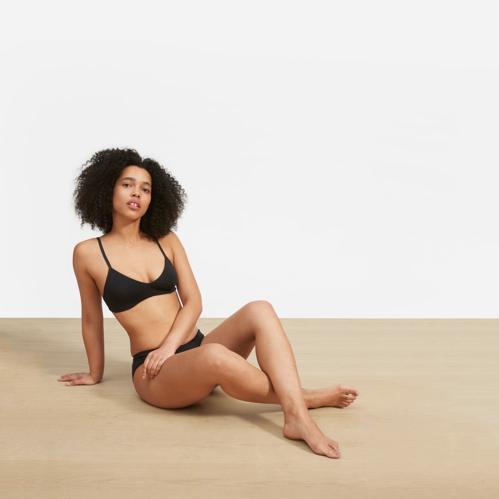 The Cotton Bralette | Black - Image 6