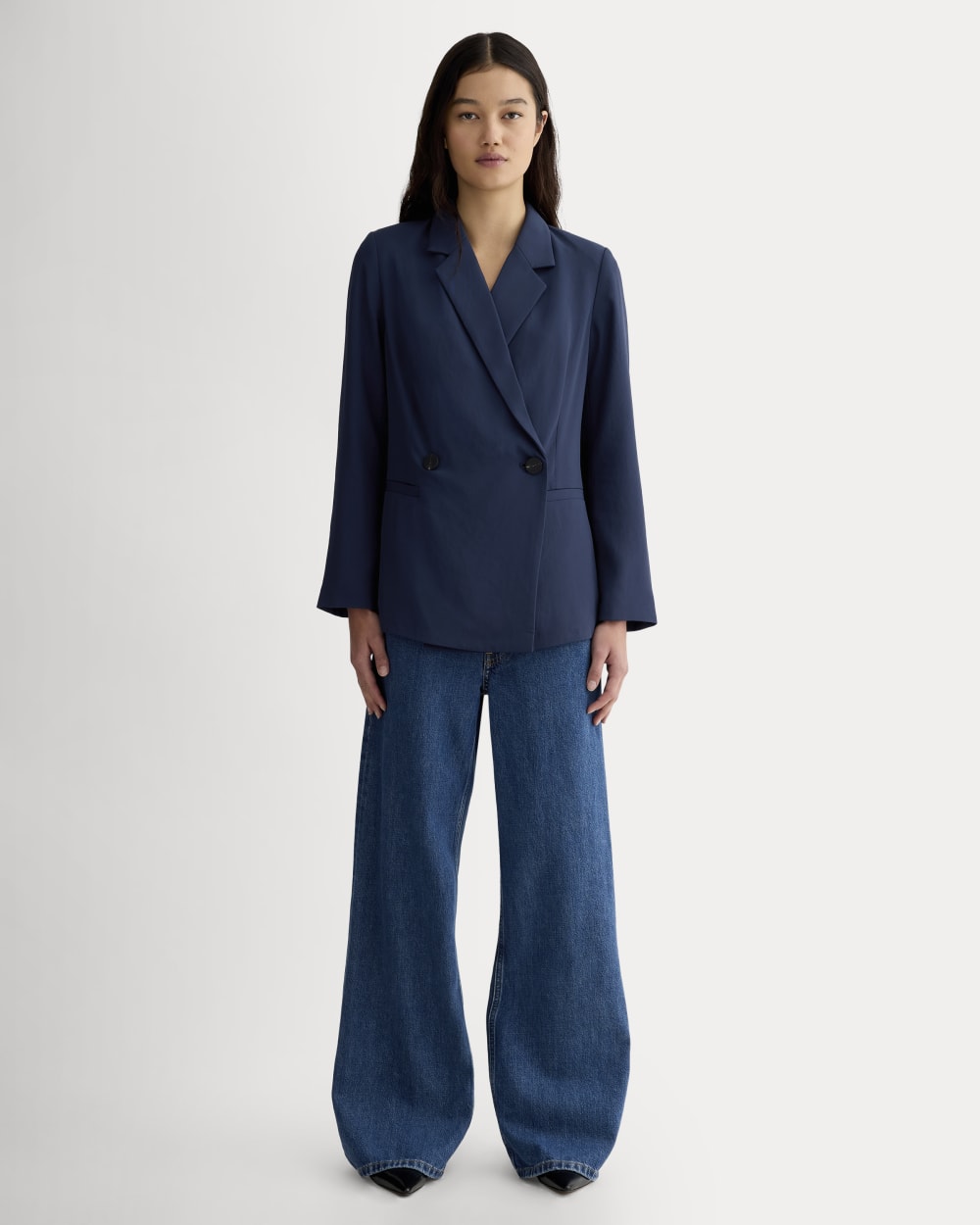 The Drapey Blazer | Navy - Image 3