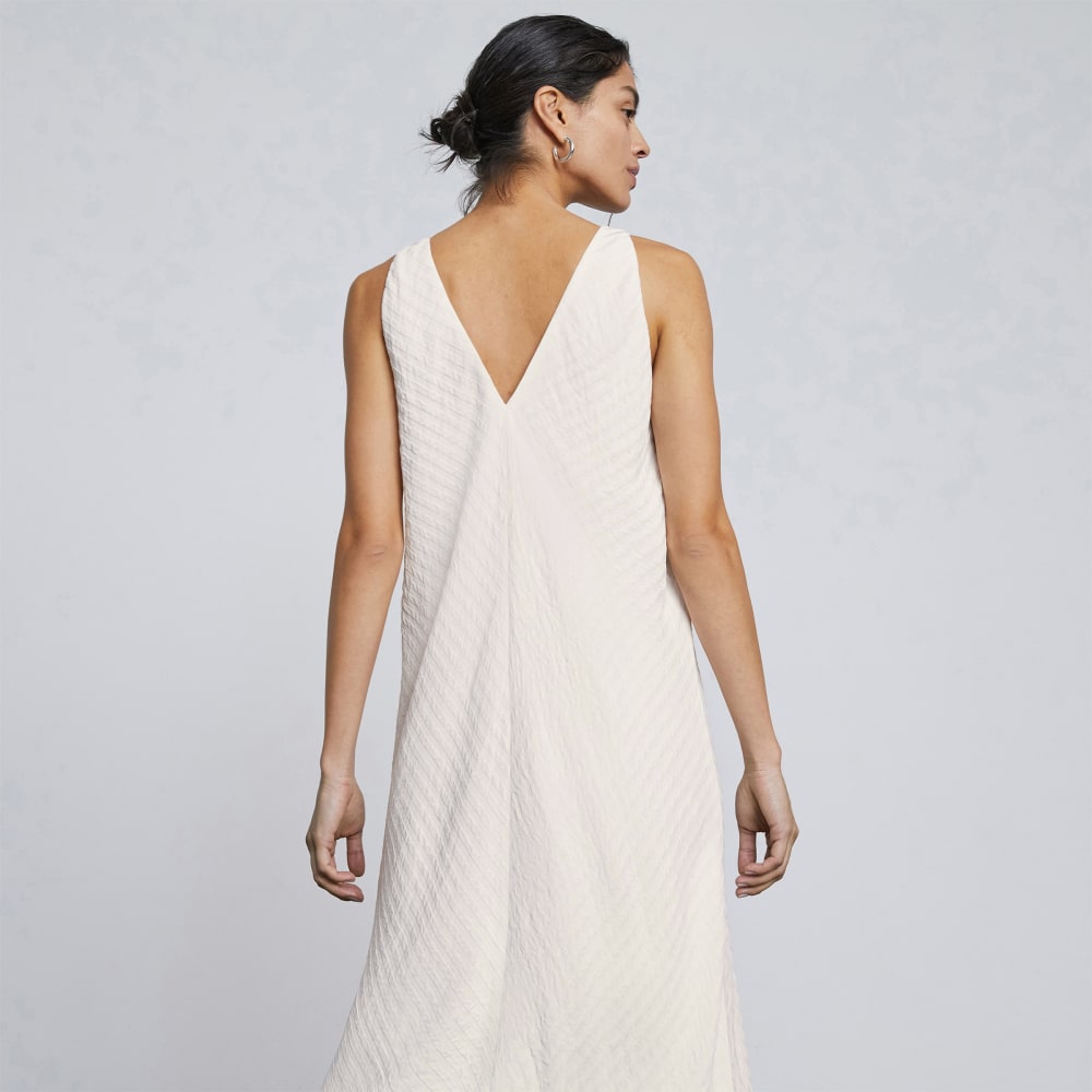 The City Stripe Midi Dress | Bone - Image 5