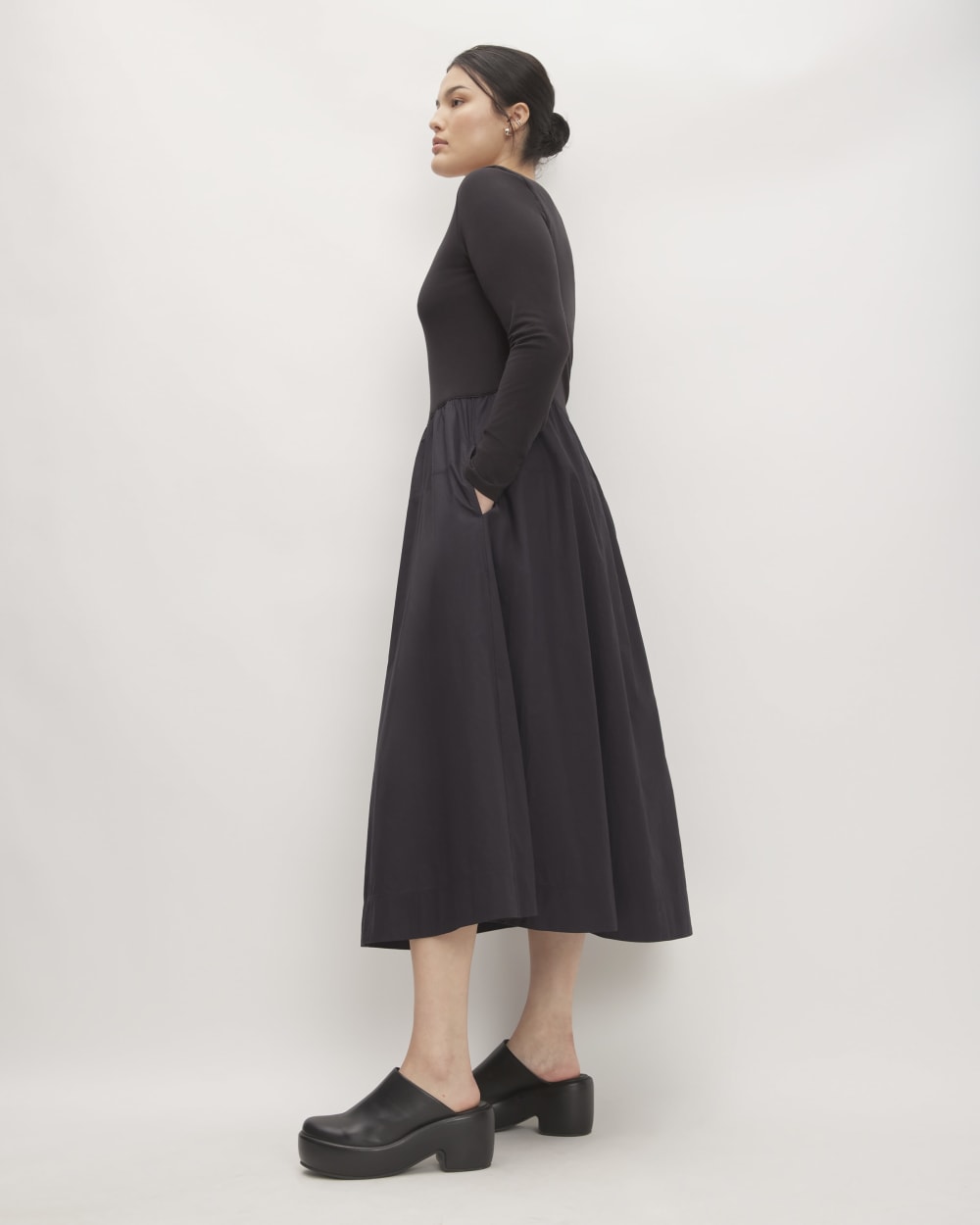 The Long-Sleeve Riviera Dress | Black - Image 4