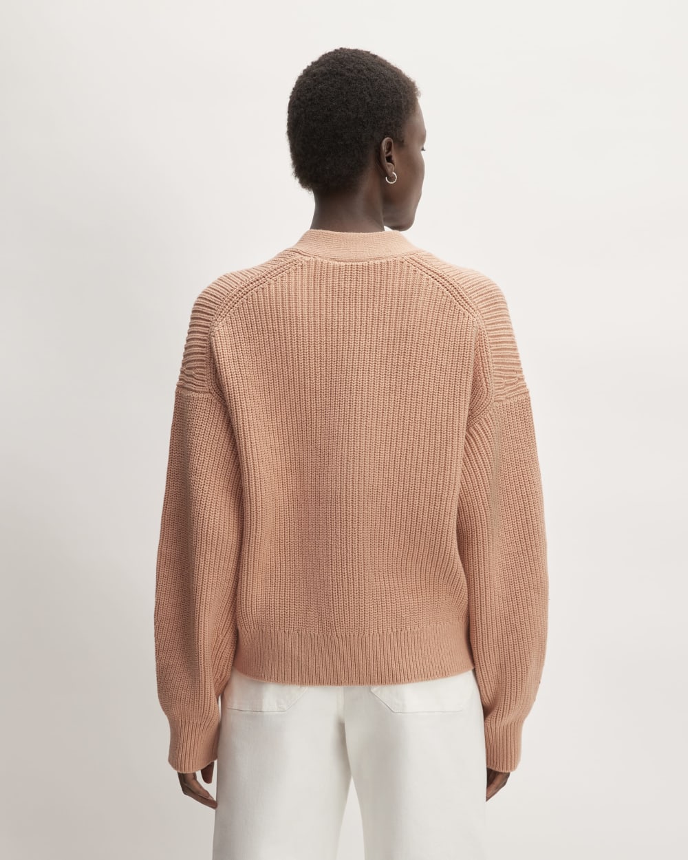 The Boxy Cardigan in Everyday Cotton | Blush Pink - Image 6