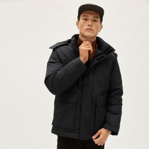 The ReNew Short Parka | Black