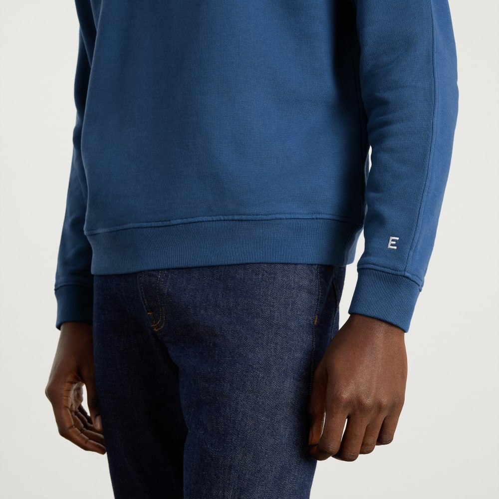 The Track Crewneck Sweatshirt | Deep Blue - Image 6