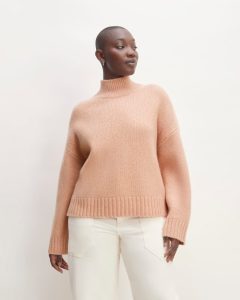 The Cloud Oversized Turtleneck | Blush Pink