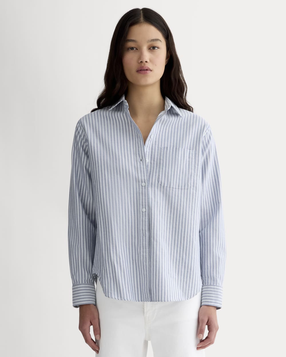 The Must-Have Oxford Shirt | Bone / Mazarine Blue