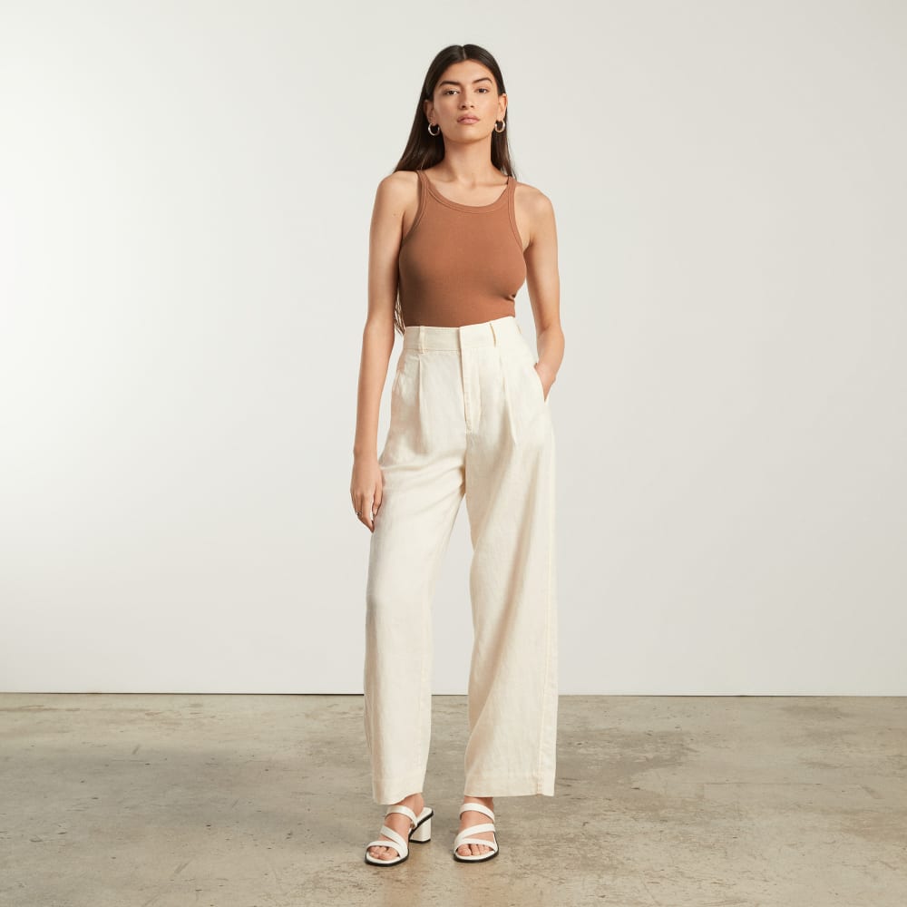 The Pima Micro-Rib Short Tank | Tawny Brown - Image 4