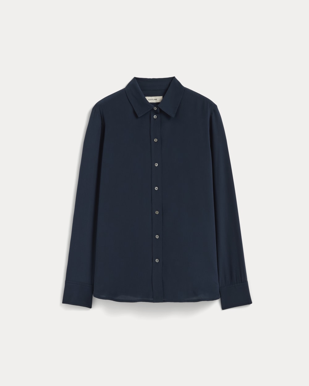 The Must-Have Shirt in Washable Silk | Navy - Image 2