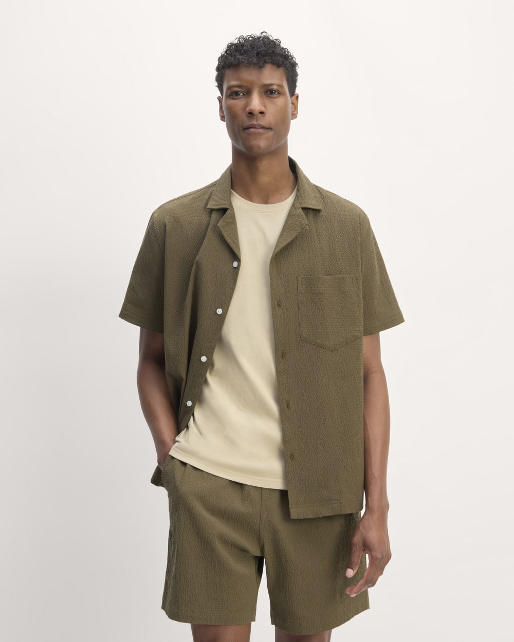 The Seersucker Short-Sleeve Shirt | Beech