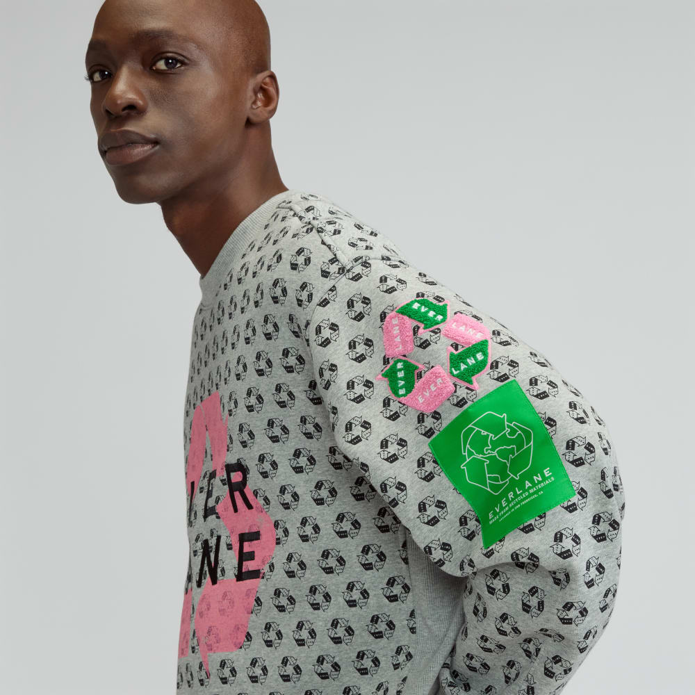 The ReTrack Crewneck Sweatshirt | Earth Day Grey Multi - Image 4