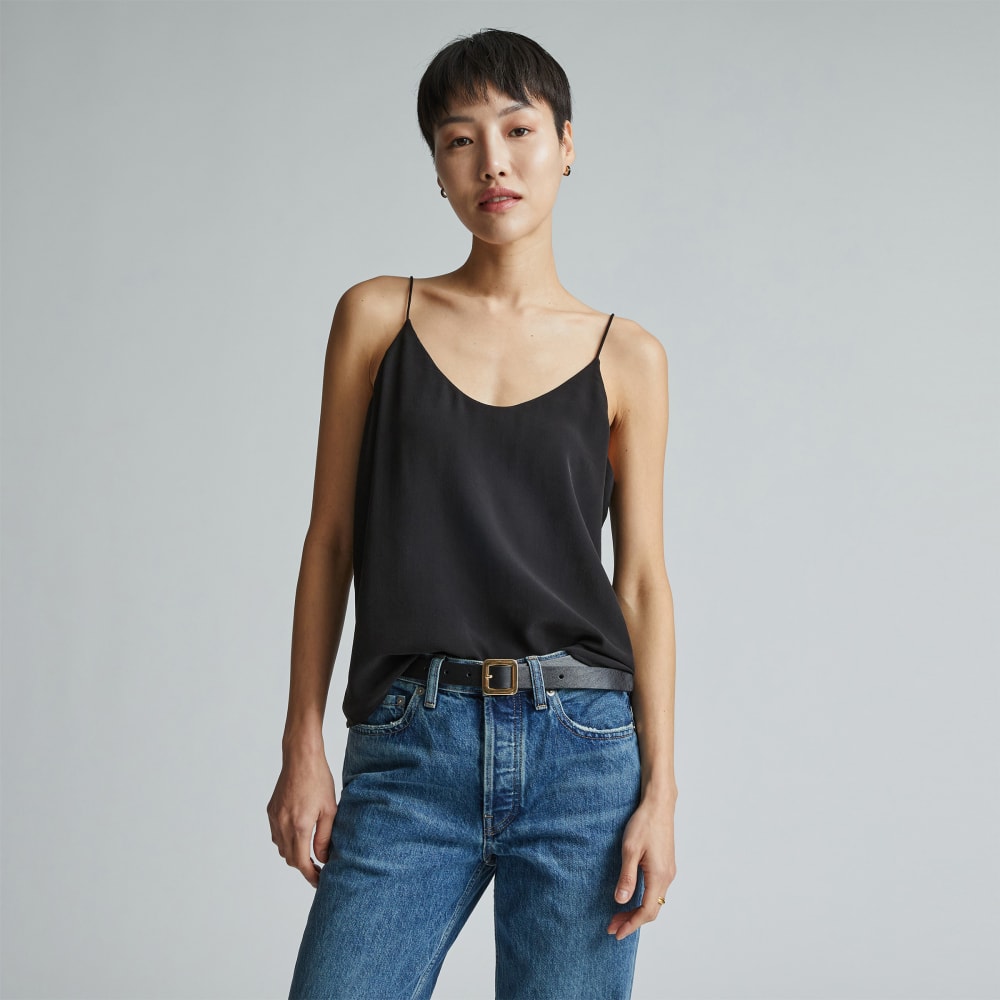 The Washable Clean Silk Cami | Black