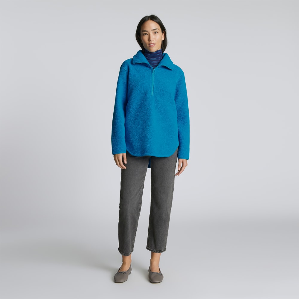 The ReNew Fleece Half-Zip | Horizon Blue - Image 6