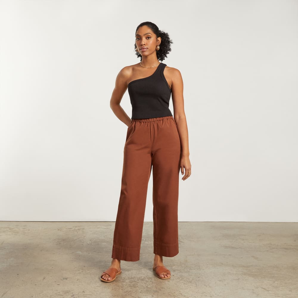 The Ribbed One-Shoulder Tank | Black - Image 4