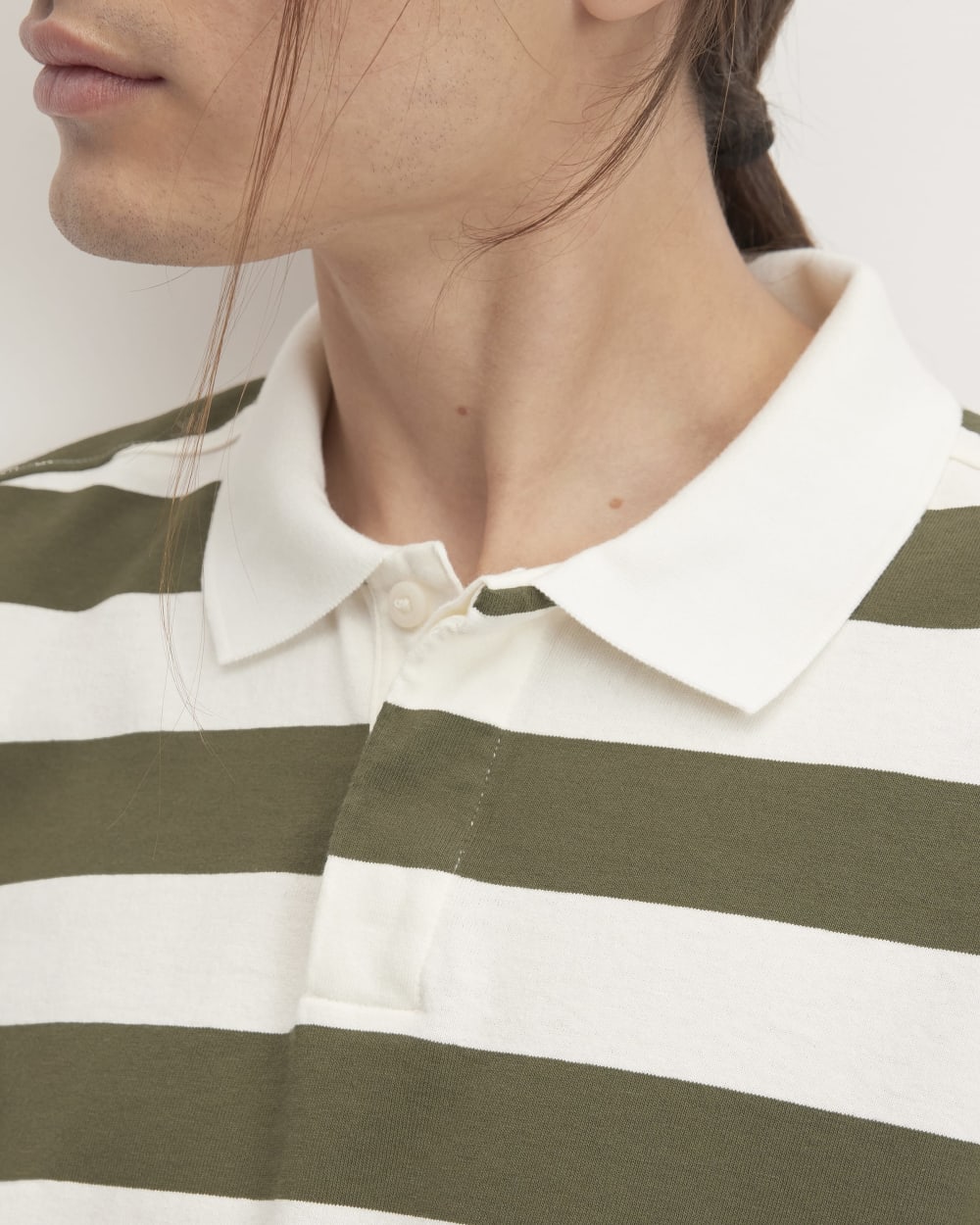 The Premium-Weight Rugby Shirt | Kalamata / Bone - Image 4