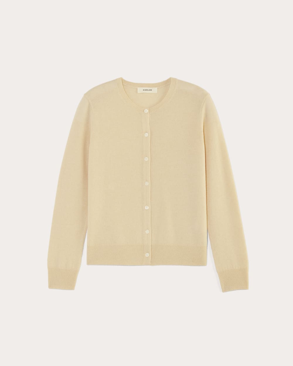 The Classic Cardigan in Cashmere | Creme - Image 2