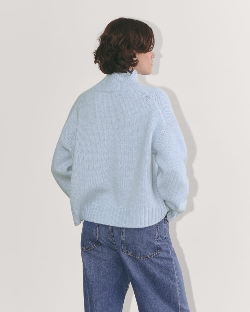 The Cloud Oversized Turtleneck | Chambray Blue - Image 5