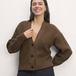 The Boxy Cardigan in Everyday Cotton | Cocoa