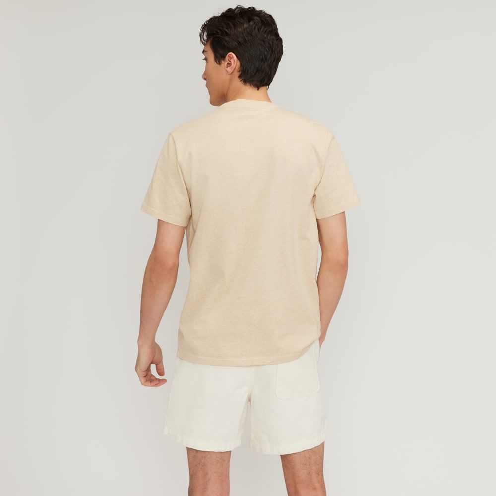 The Premium-Weight Pocket Tee | Uniform | Heathered Cashew - Image 3