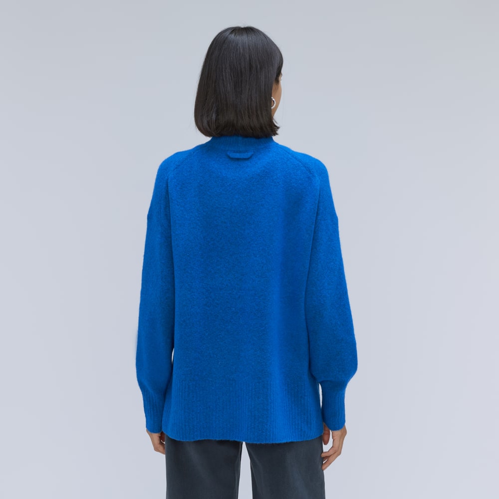 The Cozy-Stretch Pullover | Heathered Lapis Blue - Image 3