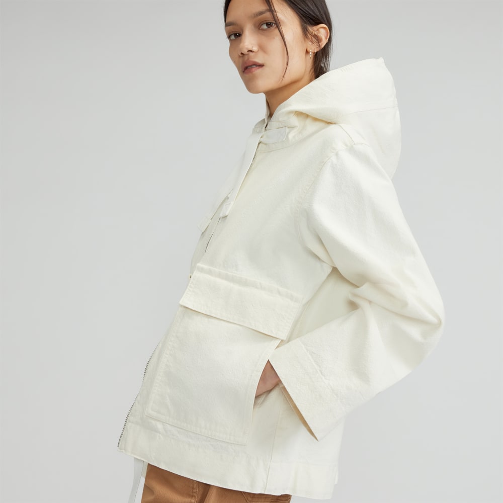 The Canvas Organic Cotton Anorak | Bone - Image 5