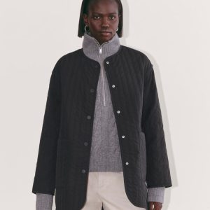 The Midi Quilted Liner | Black