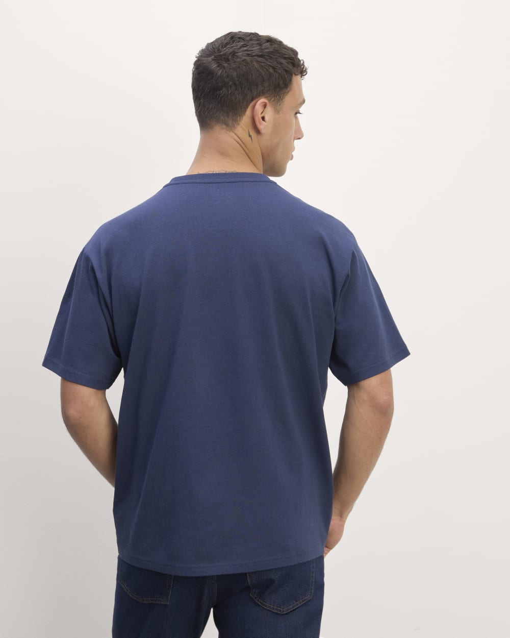 The Premium-Weight Relaxed Crew | Uniform | Navy - Image 2