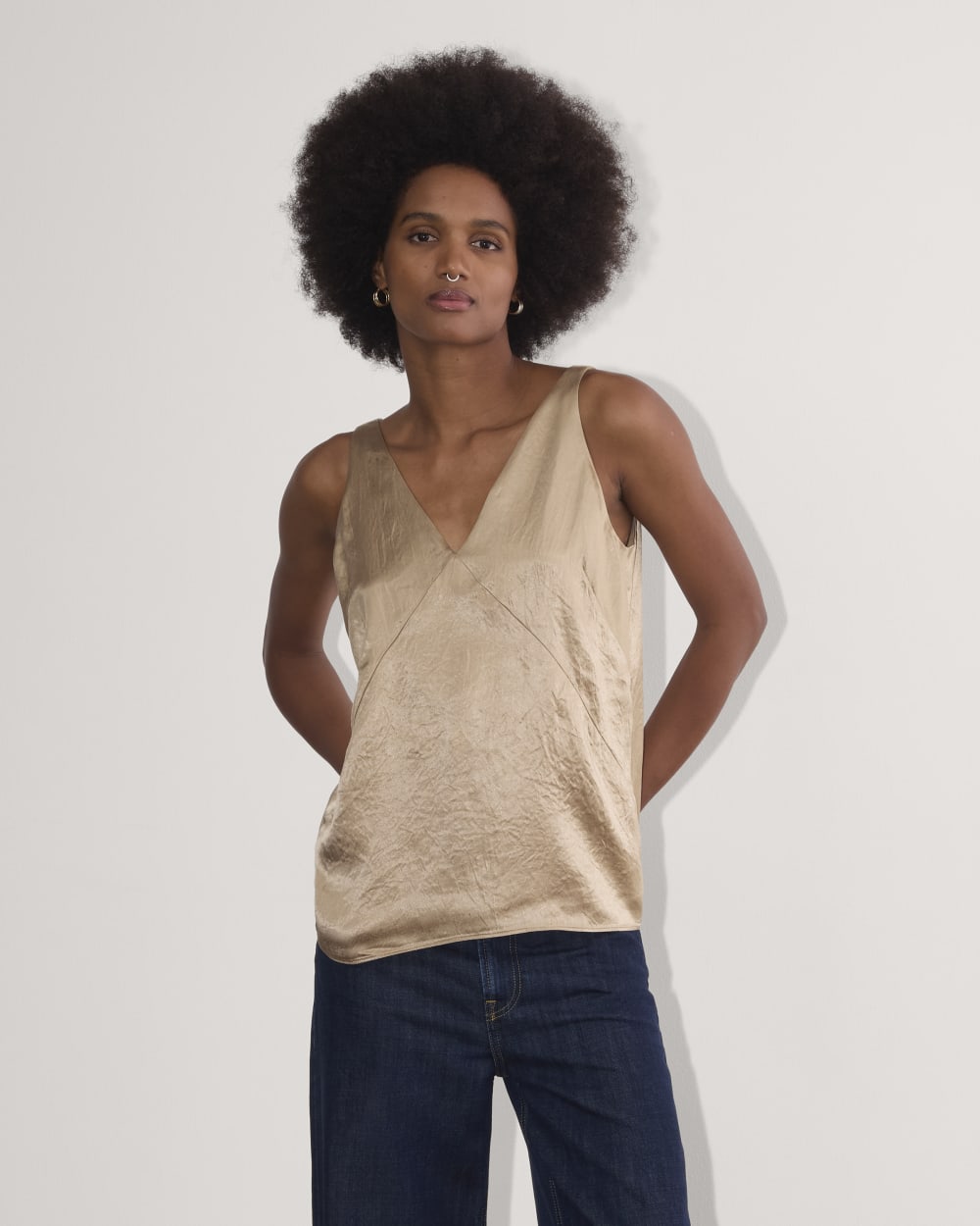 The Satin Tank | Champagne