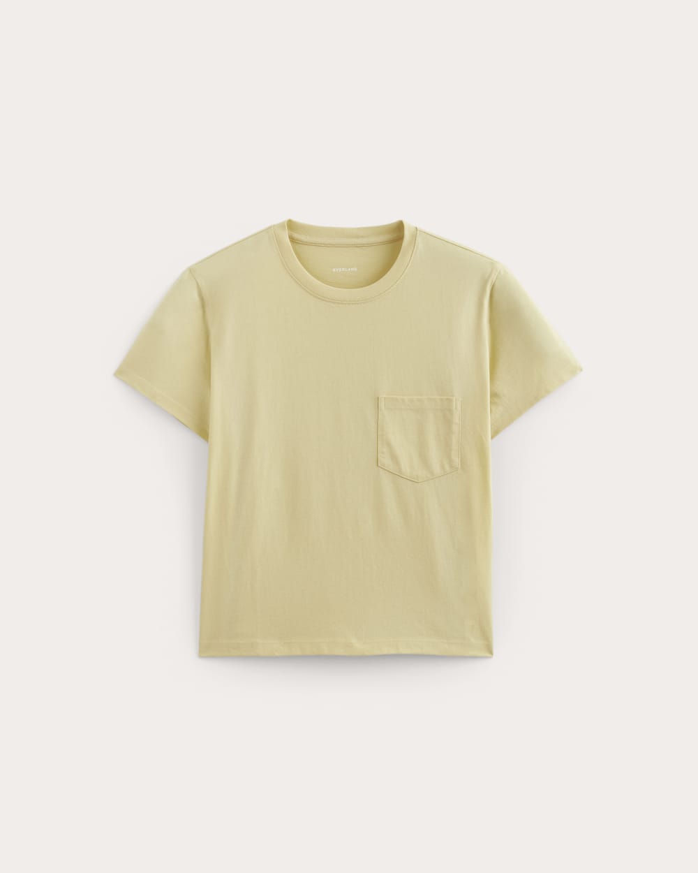The Box-Cut Tee in Essential Cotton | Banana Crepe | Pocket - Image 2