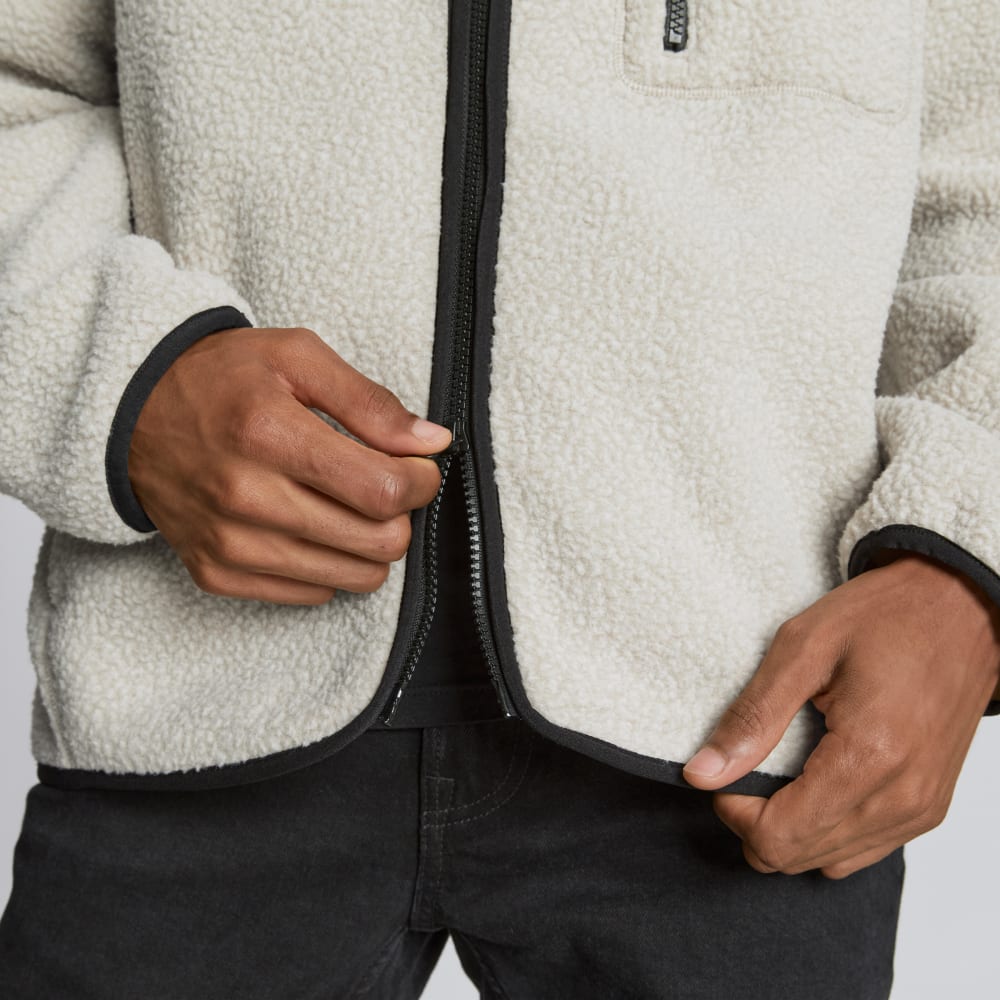 The ReNew Fleece Full Zip | Oat - Image 5