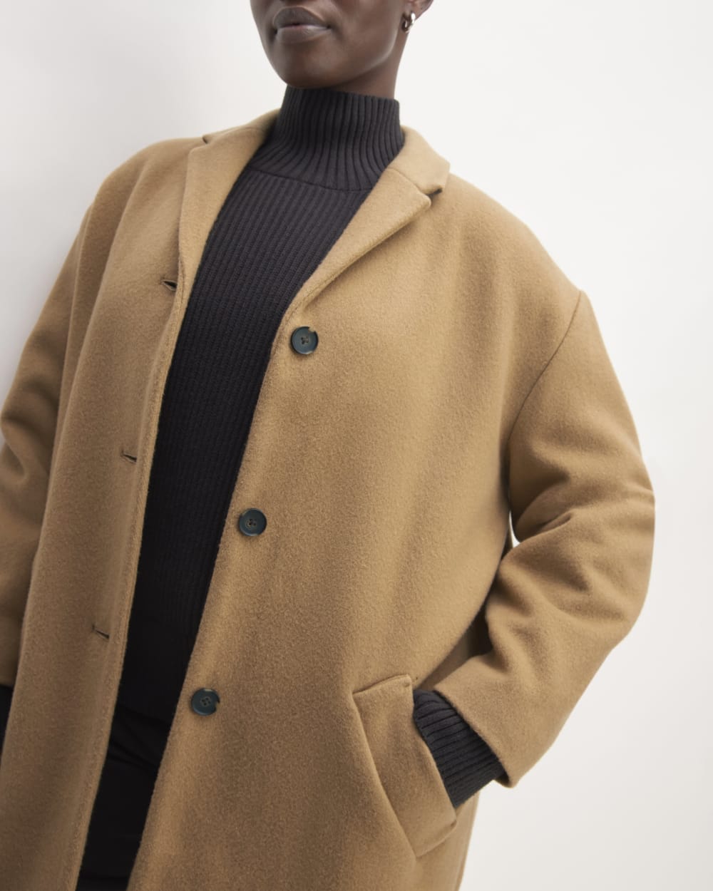 The Italian ReWool? Cocoon Coat | Camel - Image 4