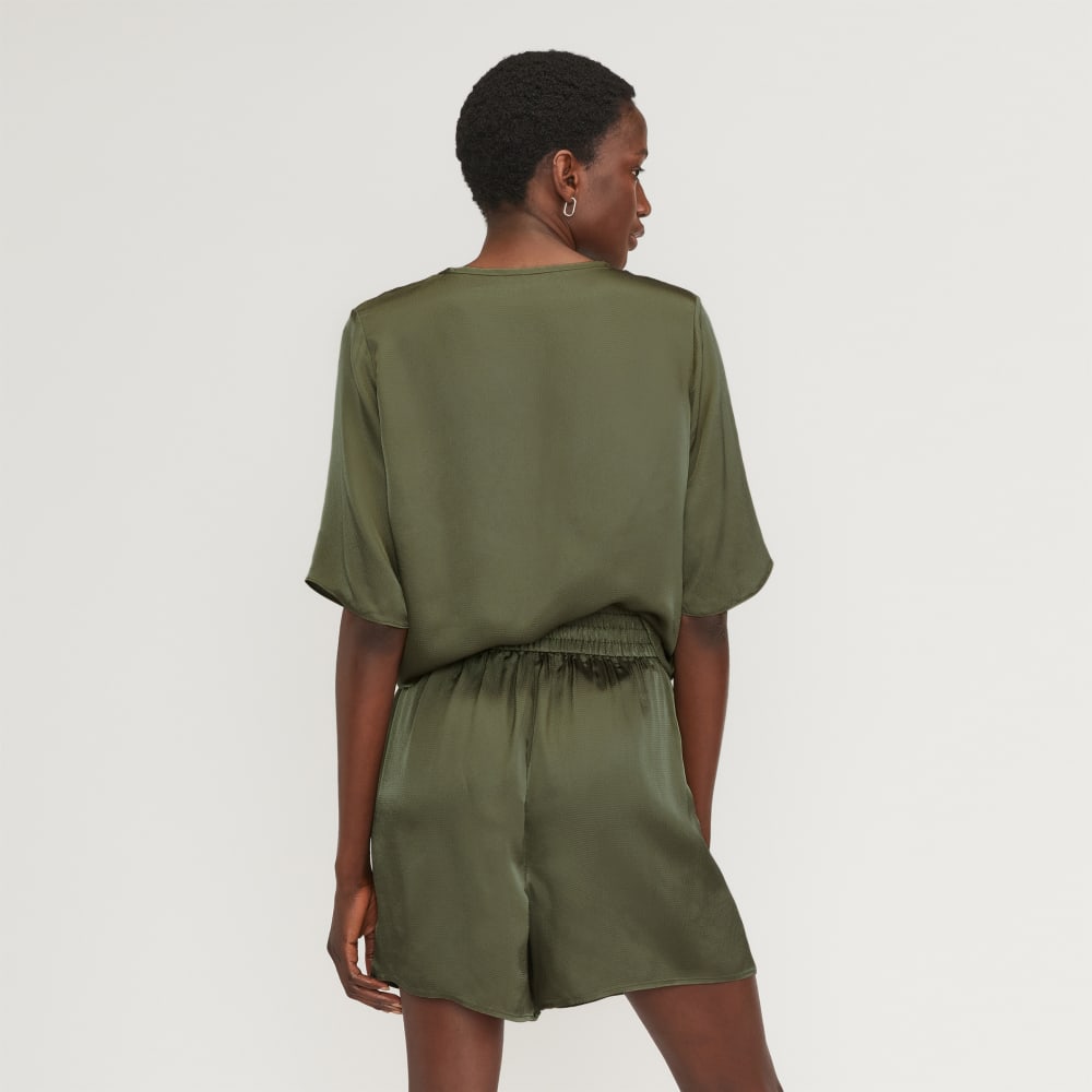 The Satin Relaxed Tee | Kalamata - Image 3