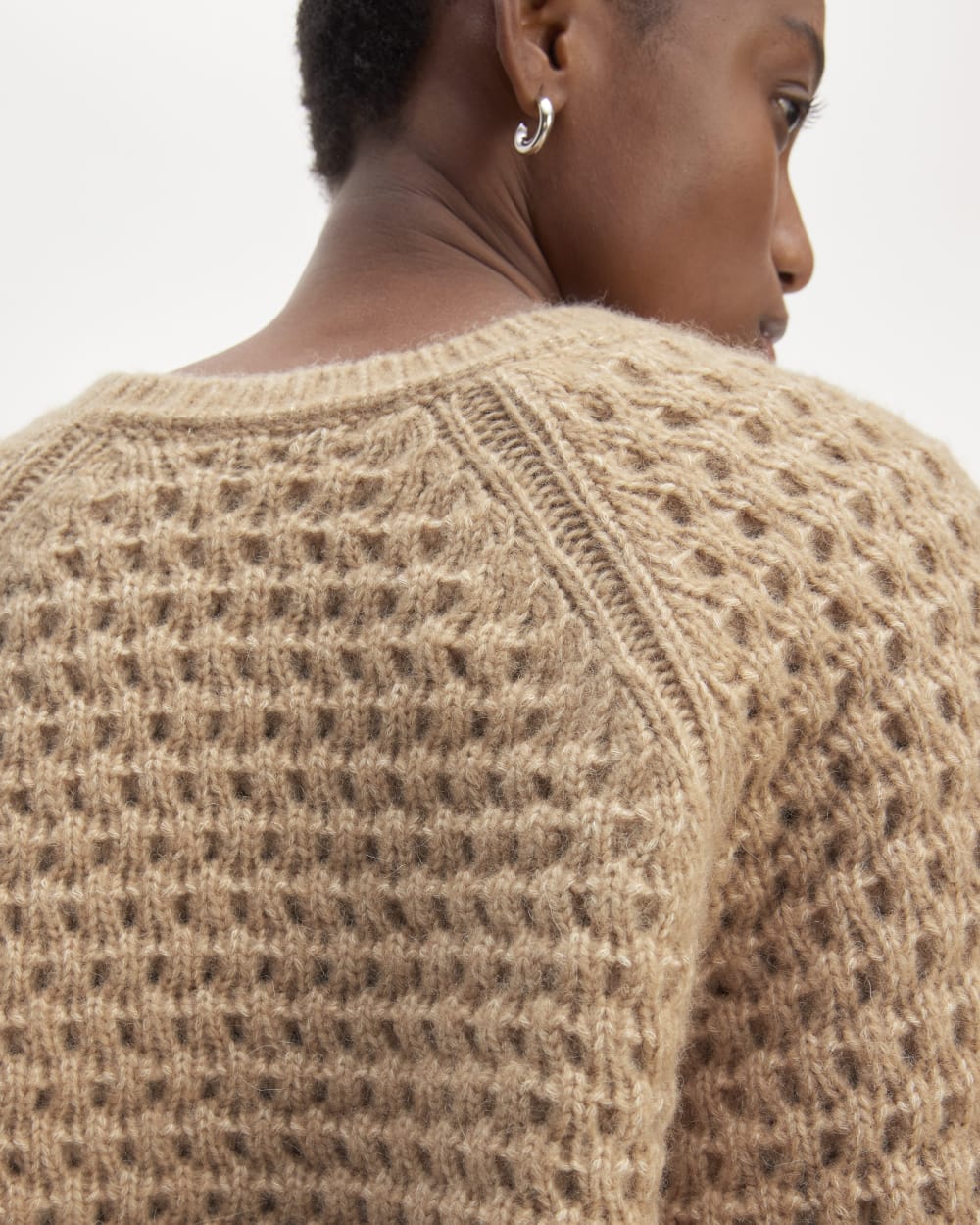 The Cloud Oversized Textured Crew | Tiger's Eye - Image 5