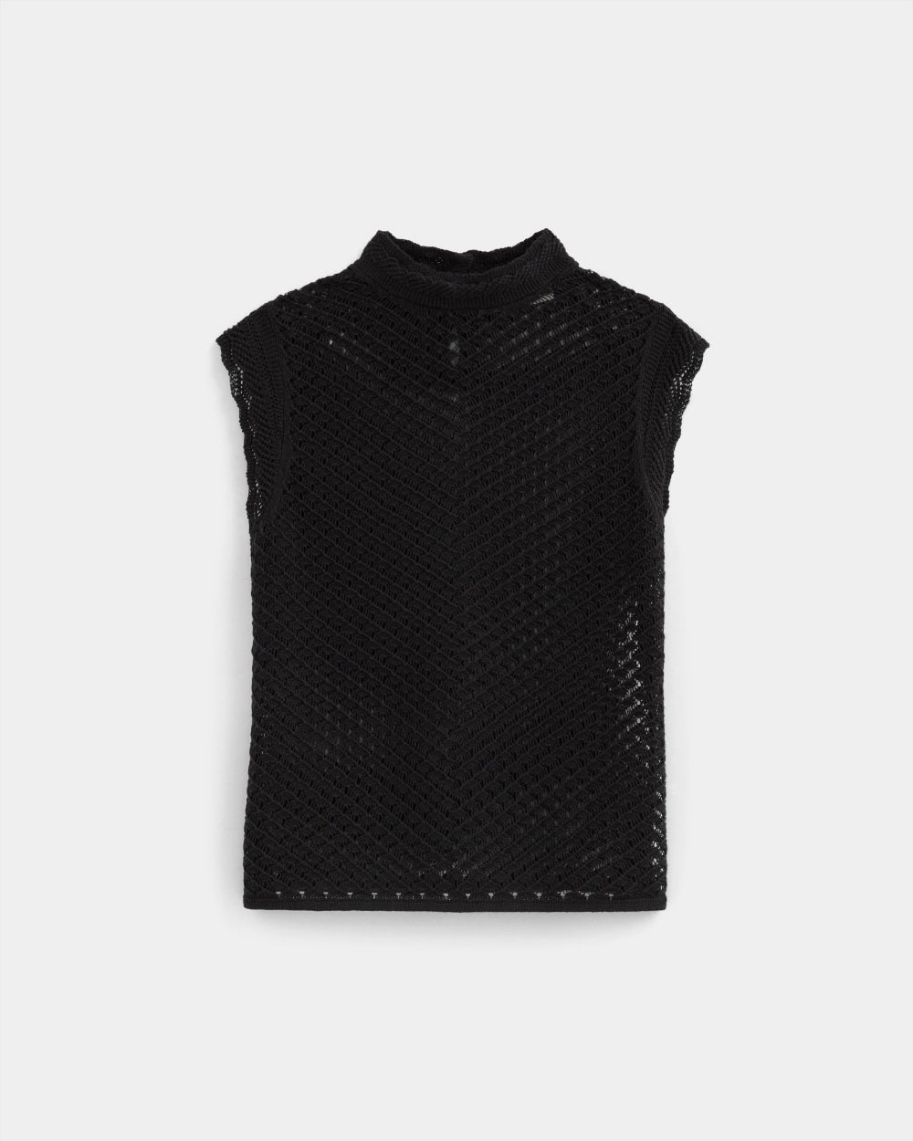 The Lace Knit Tank | Black - Image 2