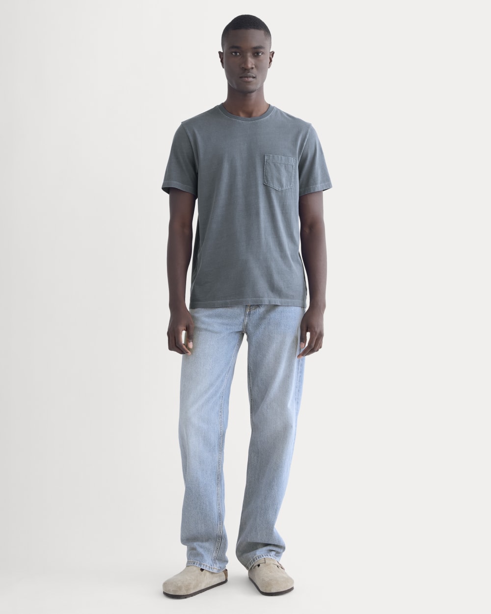 The Essential Organic Garment-Dyed Crew | Navy - Image 3