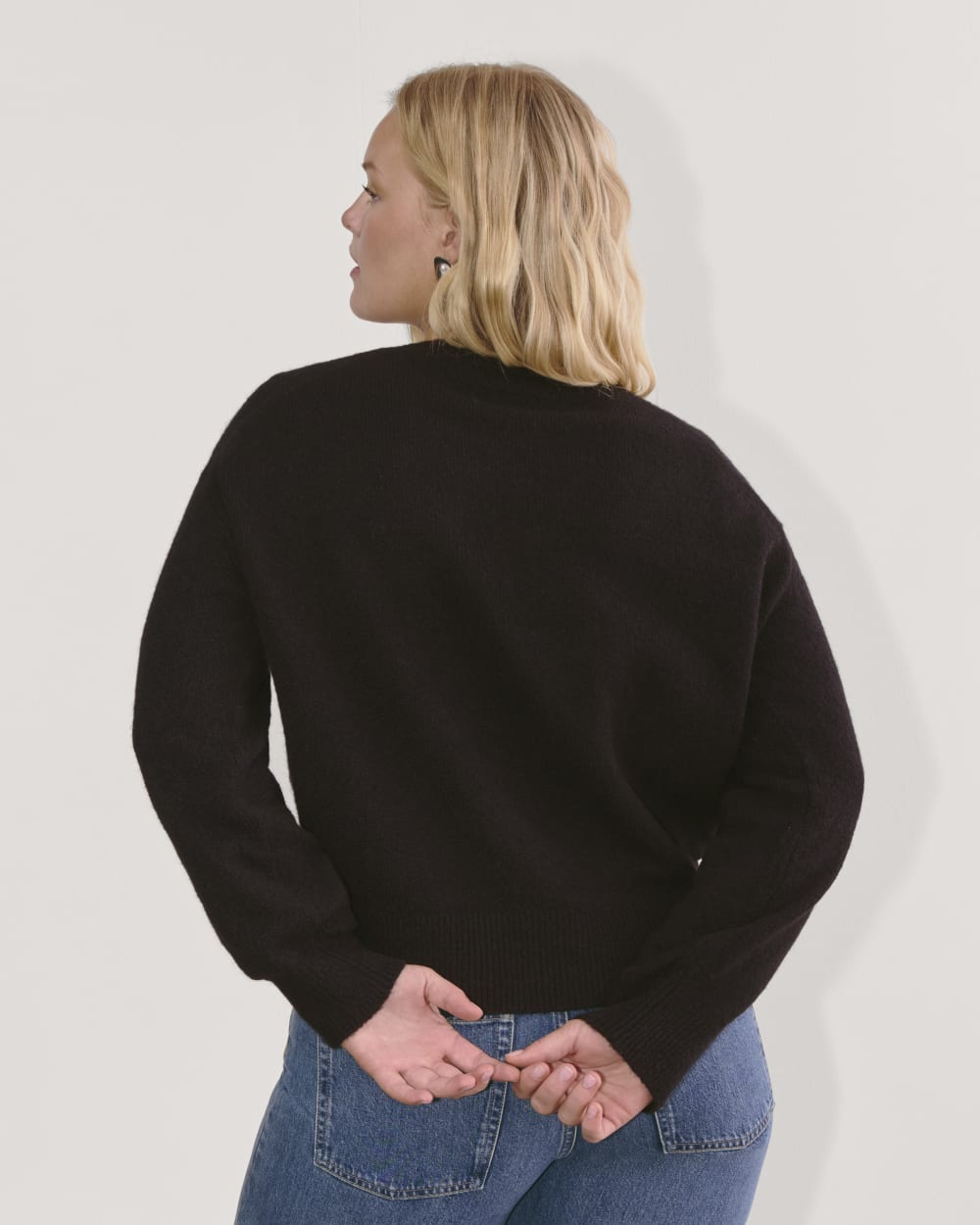 The Cocoon Crew in Plush Cotton | Black - Image 5