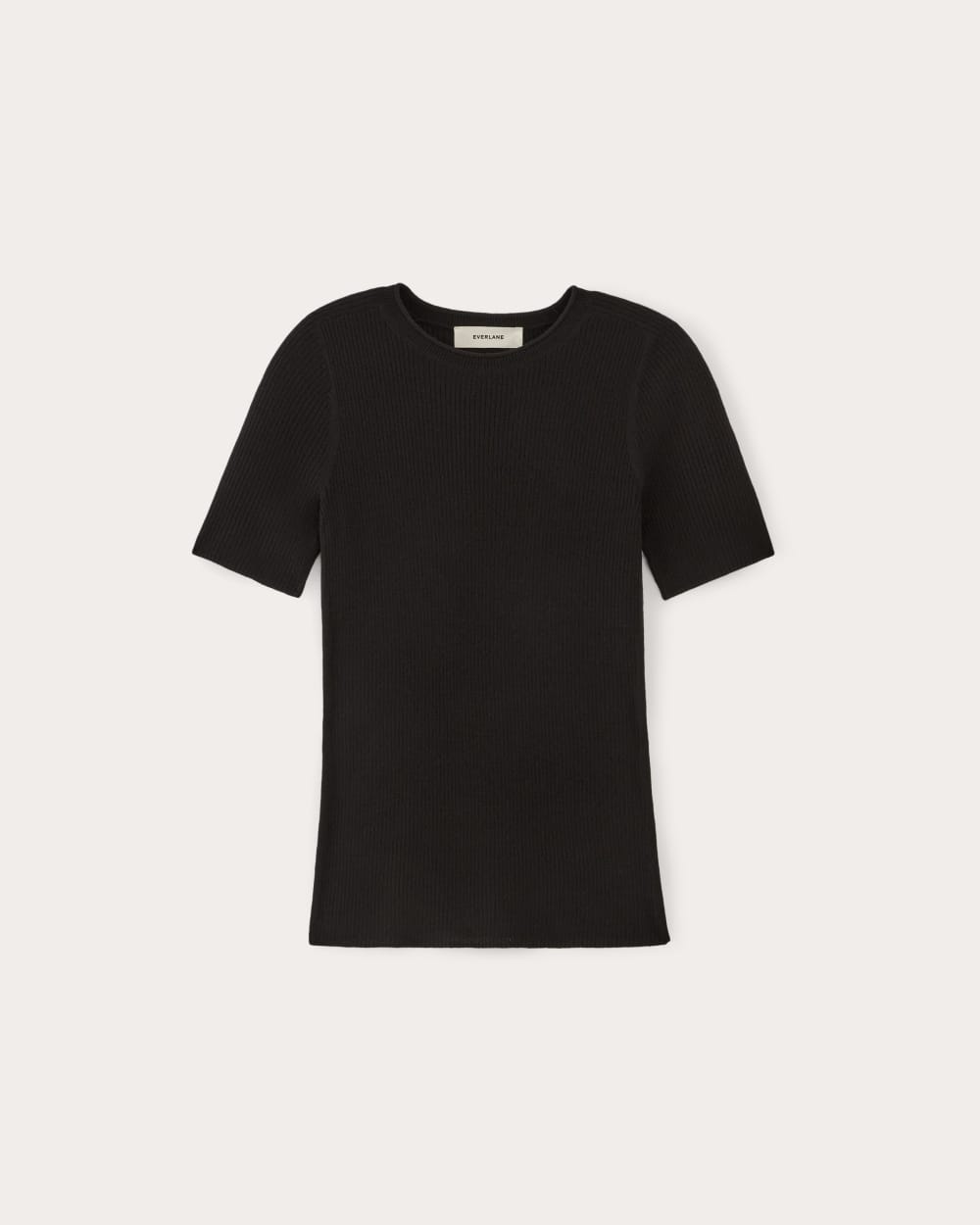 The Sweater Tee in Ultrasoft Merino | Black - Image 2