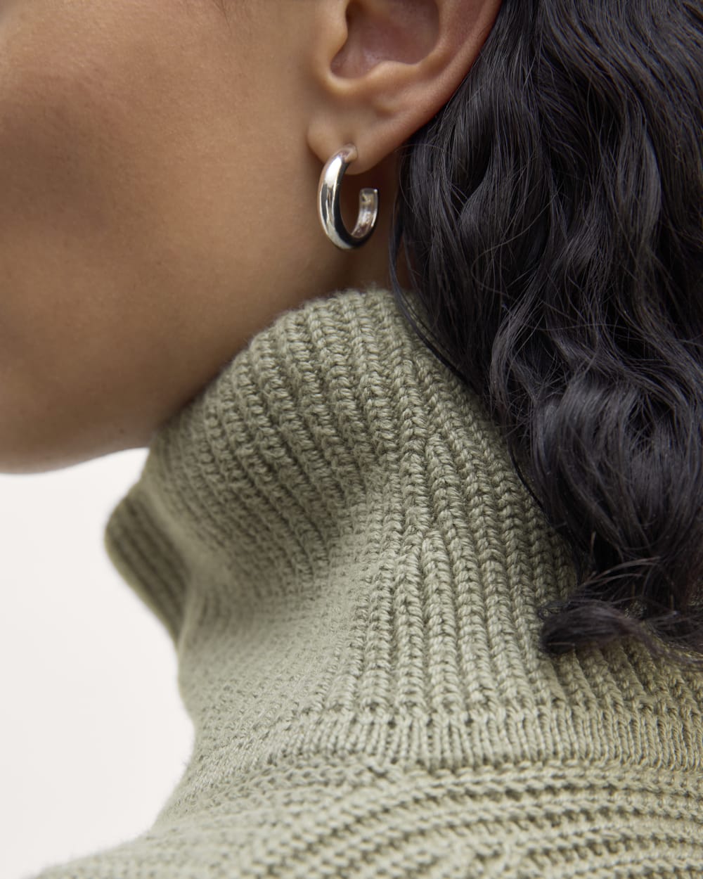 The Half-Zip in Everyday Cotton | Sage Green - Image 7