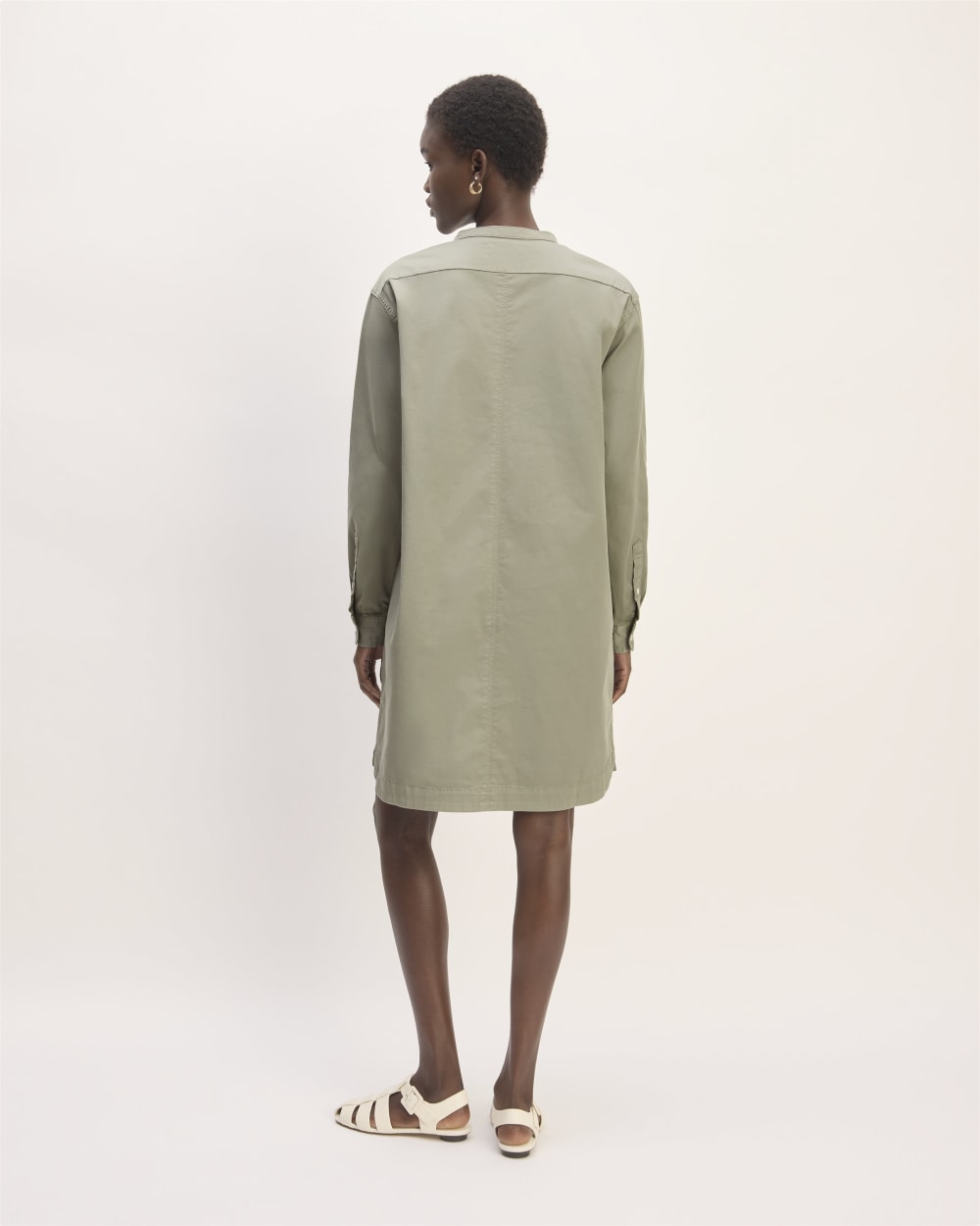 The Long-Sleeve Utility Mini Dress | Sage Green - Image 6
