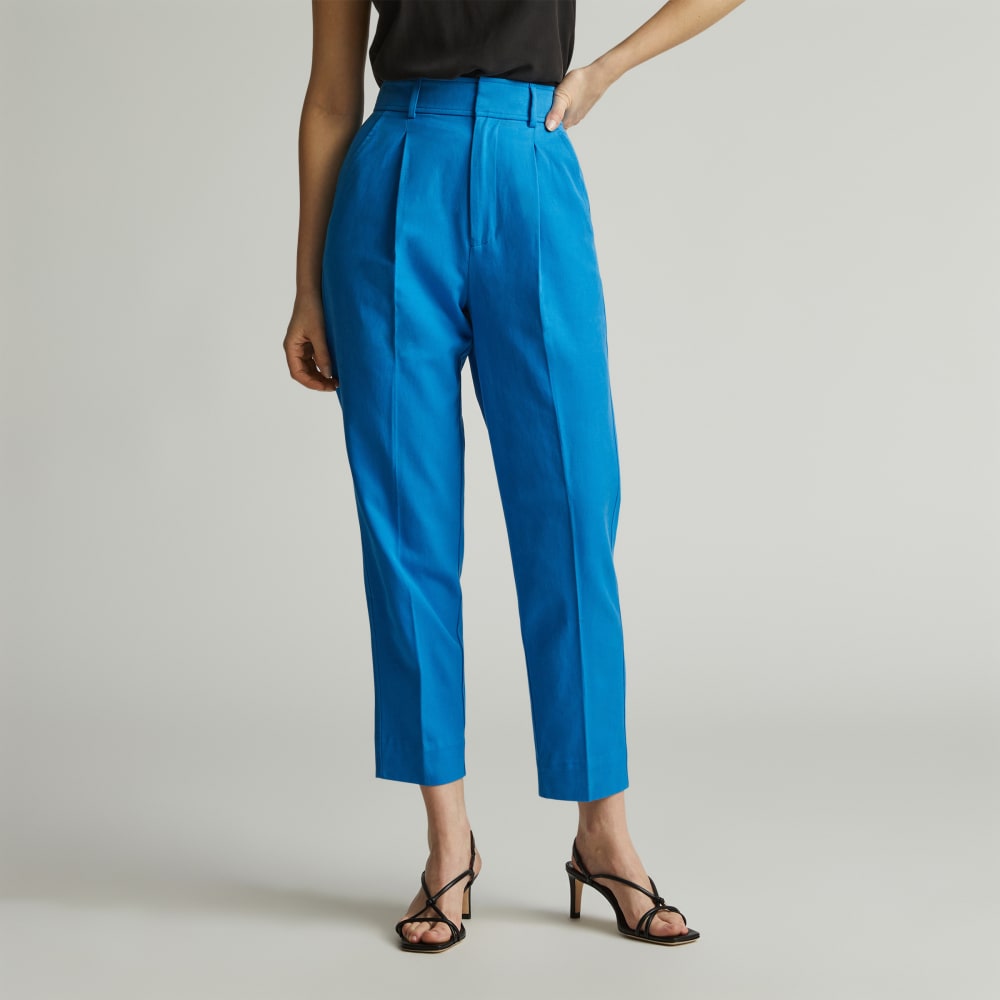 The Draper Tapered Pant in Buttersmooth | Brilliant Blue - Image 3