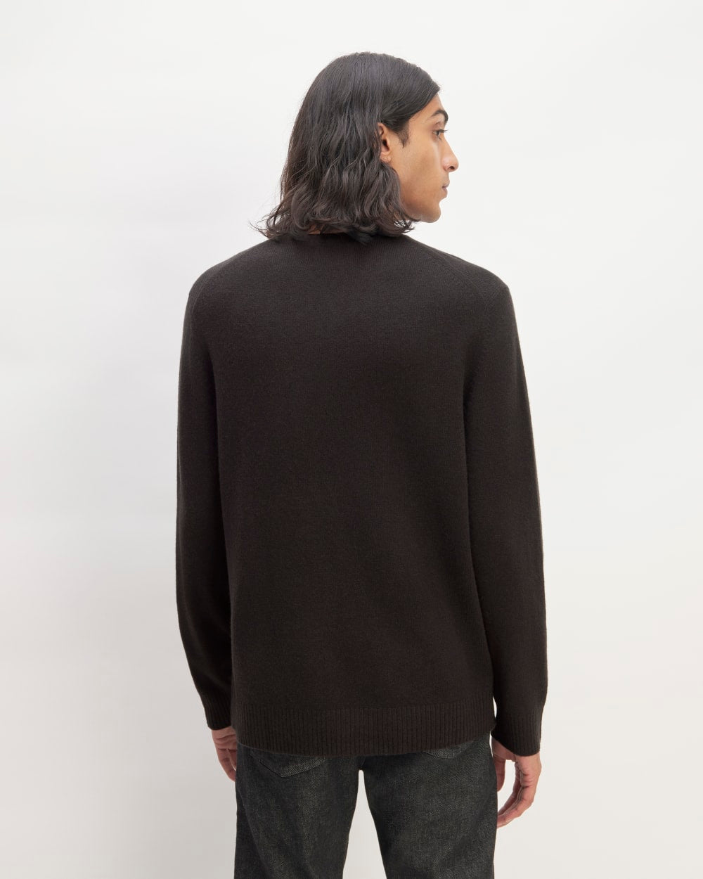 The Premium Merino Crew Neck Sweater | Black - Image 6