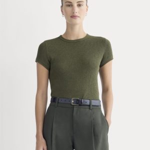 Shrunken Tee in Cozy Waffle | Heather Beech