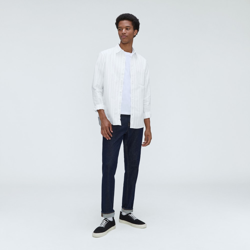The Standard Fit Japanese Oxford Shirt | Uniform | Optic White / Black | Standard - Image 6