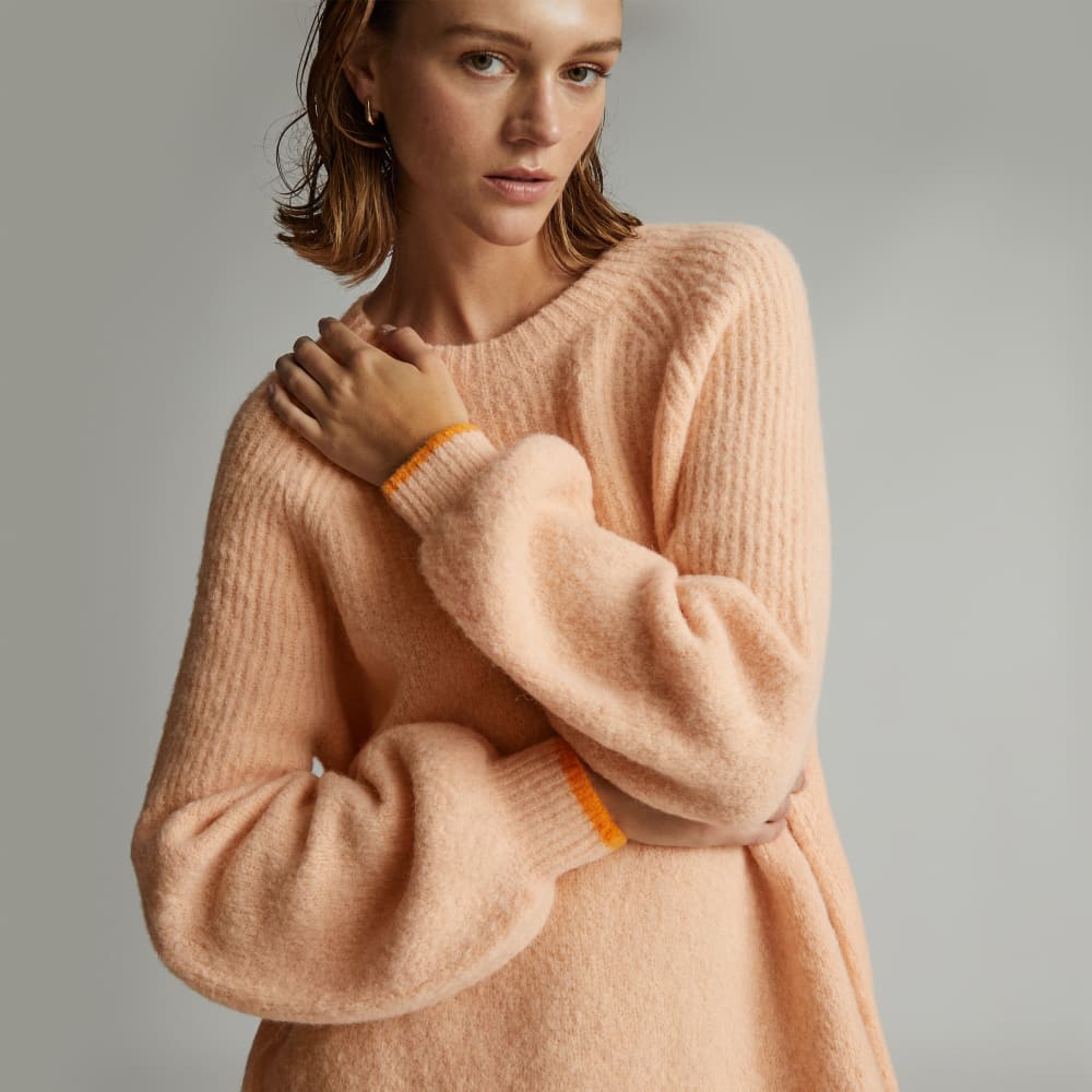 The SuperFuzz Alpaca Oversized Crew | Apricot - Image 4