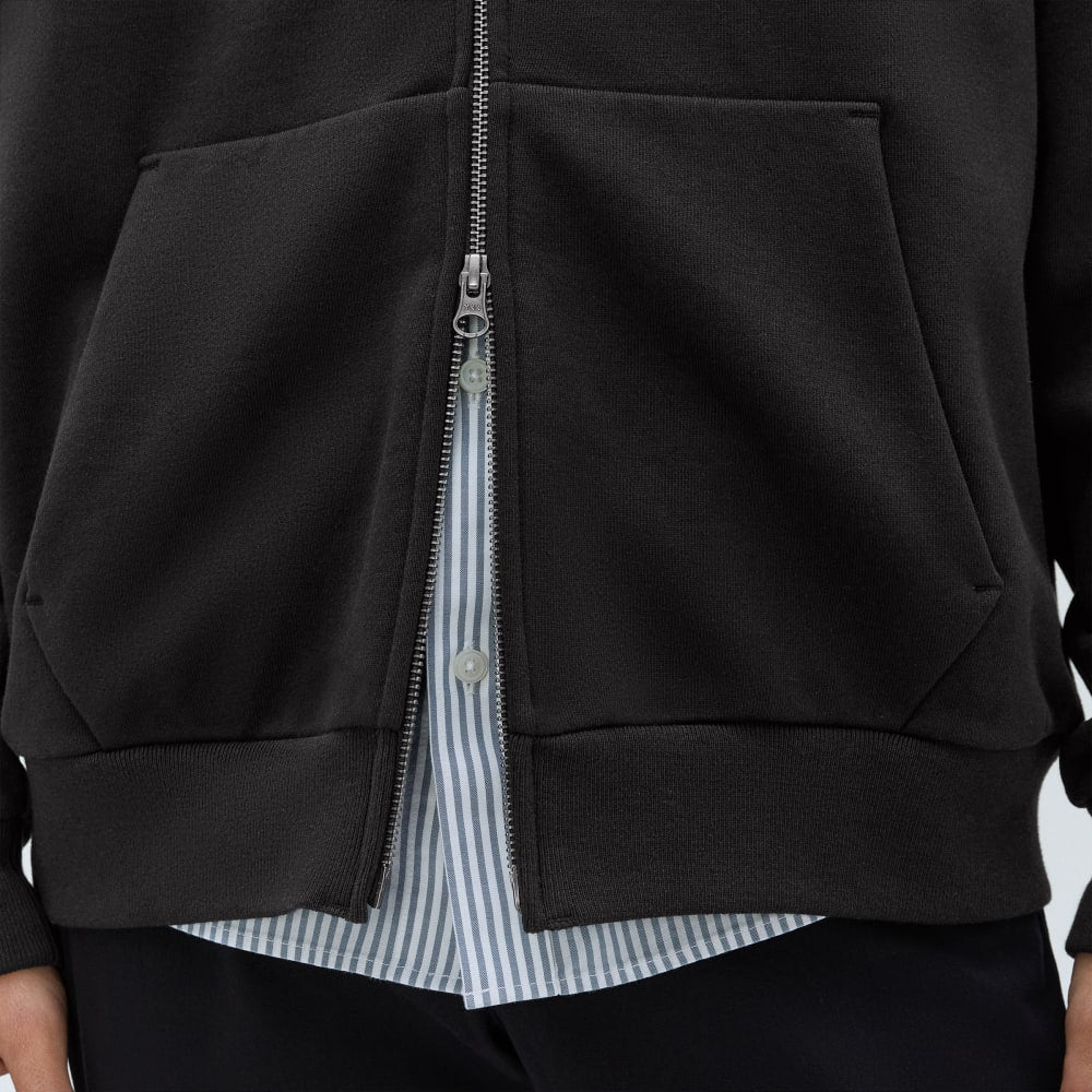 The Organic Track Full Zip | Black - Image 5