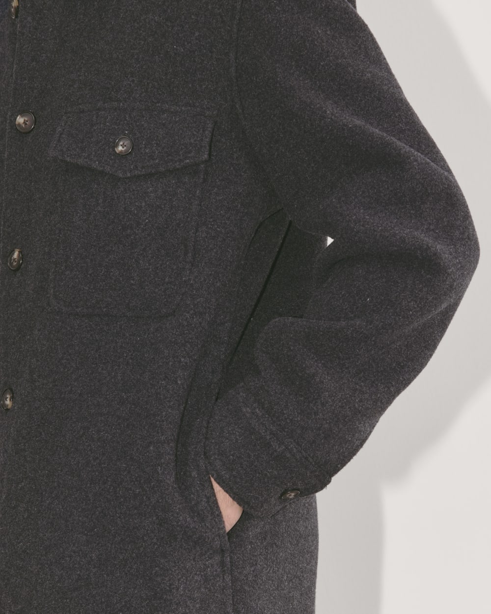The Wool Overshirt | Heather Charcoal - Image 5