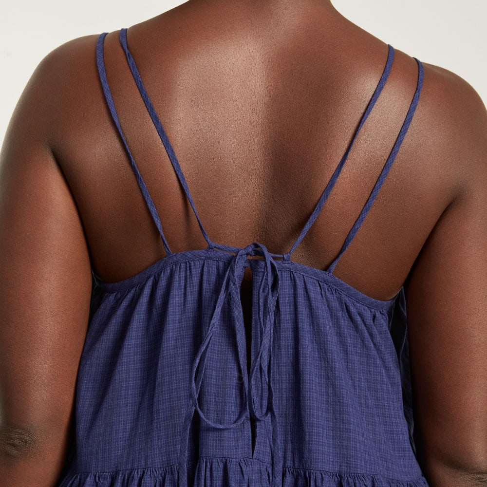 The Billow Tiered Maxi Dress | Navy - Image 4