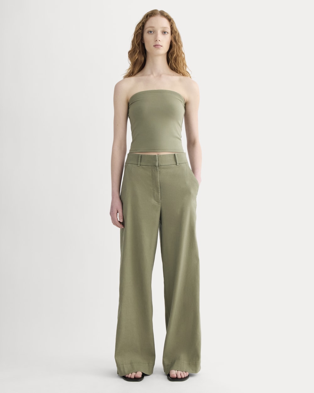 The Form Tube Top | Lichen Green - Image 3