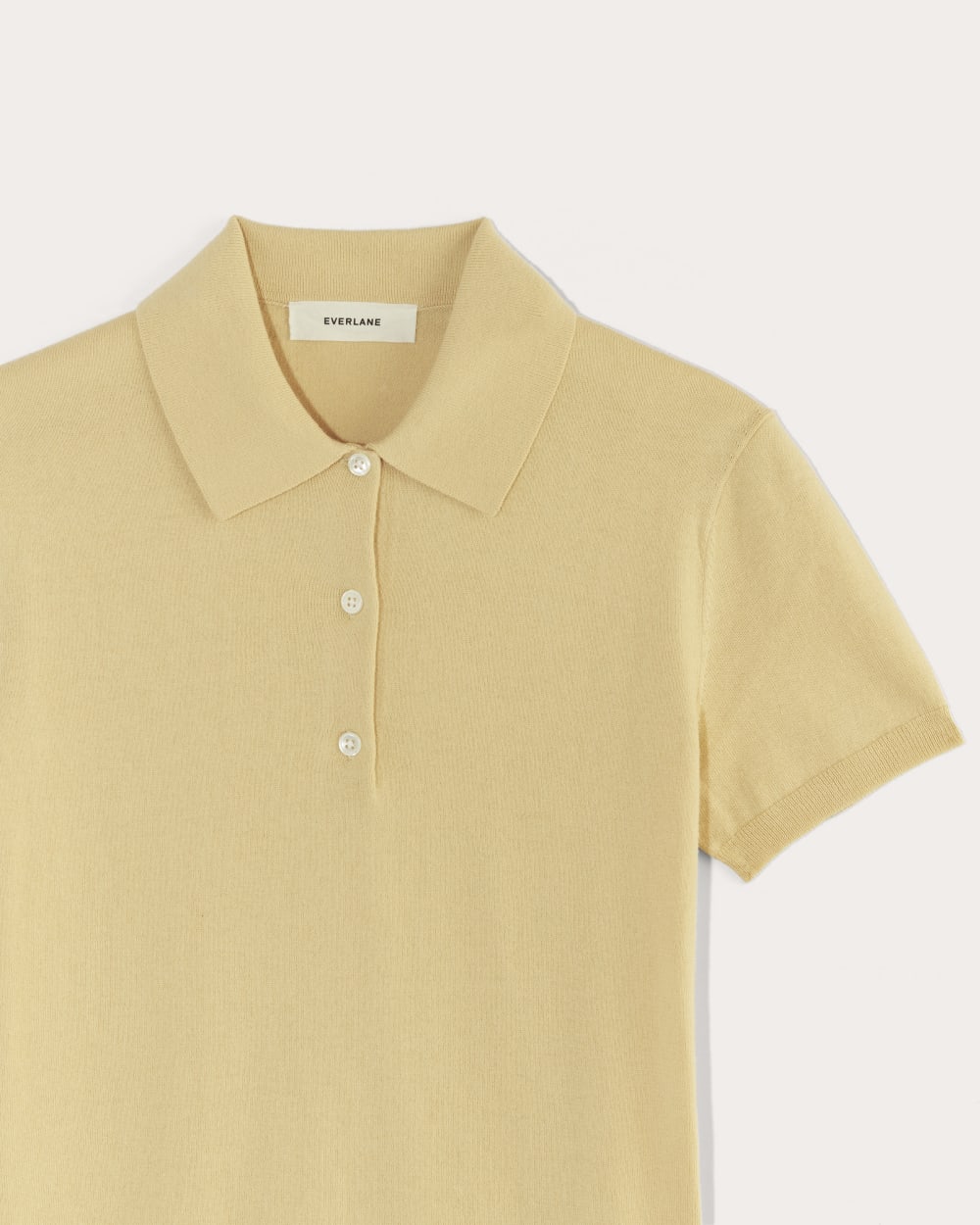 The Polo in Cotton Cashmere | Parsnip - Image 6