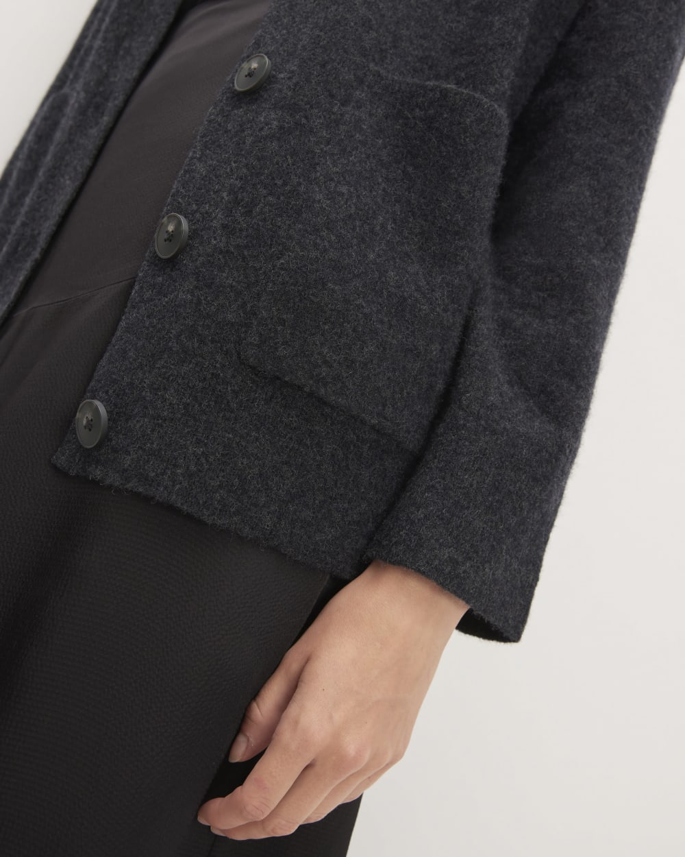 The Cozy-Stretch Relaxed Cardigan | Charcoal - Image 5
