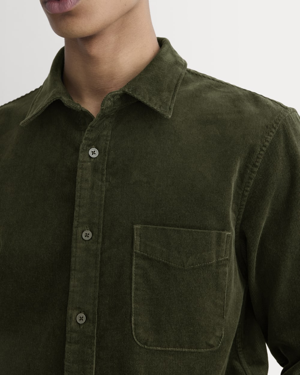 The Classic Shirt in Corduroy | Dark Forest - Image 5