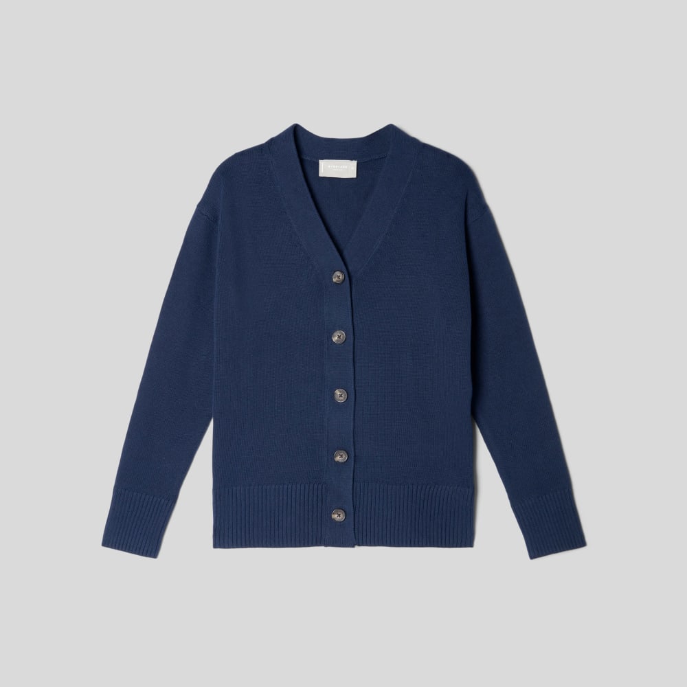 The Organic Cotton Cardigan | Navy - Image 2